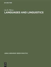 book Languages and linguistics: An introduction