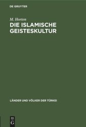 book Die islamische Geisteskultur