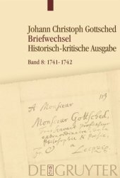 book Briefwechsel: Band 8 November 1741 – Oktober 1742