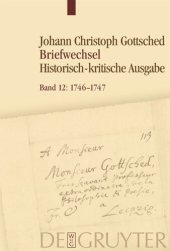 book Briefwechsel: Band 12 Oktober 1746 – Dezember 1747