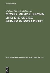 book Moses Mendelssohn und die Kreise seiner Wirksamkeit