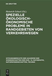 book Spezielle ökologisch-ökonomische Probleme in Randgebieten von Verkehrswegen