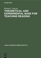 book Theoretical and experimental base for teaching reading