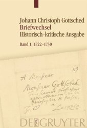 book Briefwechsel: Band 1 1722–1730