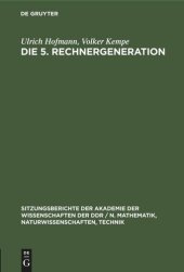 book Die 5. Rechnergeneration