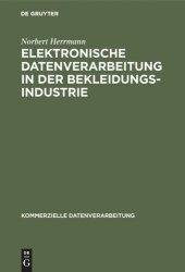 book Elektronische Datenverarbeitung in der Bekleidungsindustrie