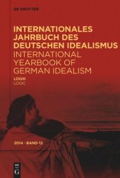 book Internationales Jahrbuch des Deutschen Idealismus / International Yearbook of German Idealism: 12/2014 Logik / Logic