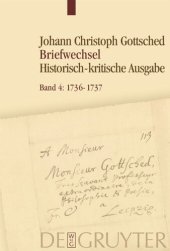 book Briefwechsel: Band 4 1736–1737