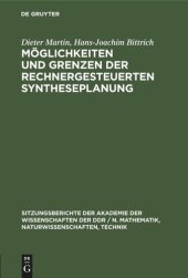 book Möglichkeiten und Grenzen der rechnergesteuerten Syntheseplanung