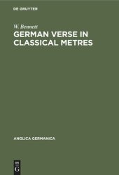 book German Verse in Classical Metres
