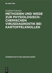 book Methoden und Wege zur physiologisch-chemischen Virusdiagnostik bei Kartoffelknollen