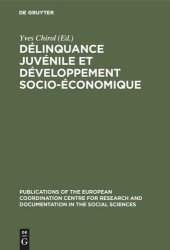 book Délinquance juvénile et développement socio-économique