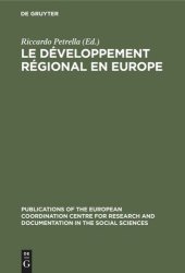 book Le développement régional en Europe