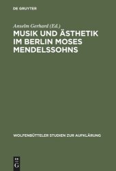 book Musik und Ästhetik im Berlin Moses Mendelssohns