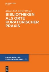 book Bibliotheken als Orte kuratorischer Praxis