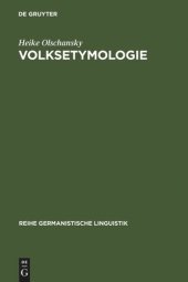 book Volksetymologie