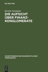 book Die Aufsicht über Finanzkonglomerate