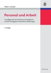 book Personal und Arbeit: Grundlagen des Human Resource Management und der Arbeitgeber-Arbeitnehmer-Beziehungen