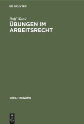 book Übungen im Arbeitsrecht