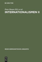 book Internationalismen II: Studien zur interlingualen Lexikologie und Lexikographie