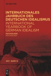 book Internationales Jahrbuch des Deutschen Idealismus / International Yearbook of German Idealism: 15/2017 Psychologie