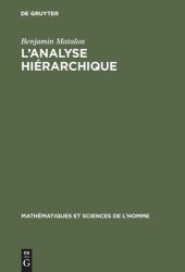 book L'analyse hiérarchique