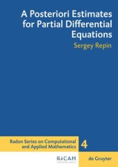 book A Posteriori Estimates for Partial Differential Equations