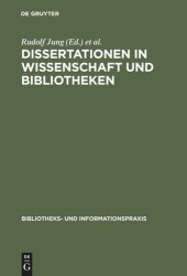 book Dissertationen in Wissenschaft und Bibliotheken