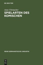 book Spielarten des Komischen: Ernst Jandl und die Sprache