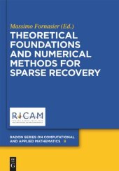 book Theoretical Foundations and Numerical Methods for Sparse Recovery