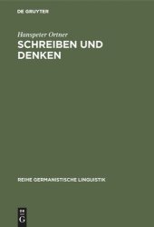 book Schreiben und Denken