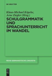 book Schulgrammatik und Sprachunterricht im Wandel