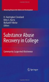 book Substance Abuse Recovery in College: Community Supported Abstinence 