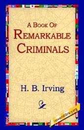 book A Book of Remarkable Criminals