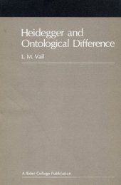 book Heidegger and Ontological Difference