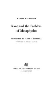 book Kant and the problem of metaphysics