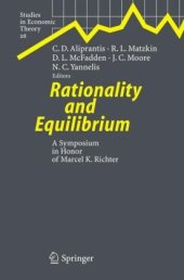 book Rationality and Equilibrium: A Symposium in Honor of Marcel K. Richter