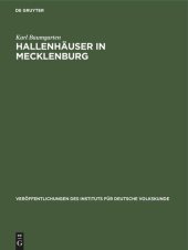 book Hallenhäuser in Mecklenburg: Eine historische Dokumentation