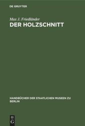 book Der Holzschnitt