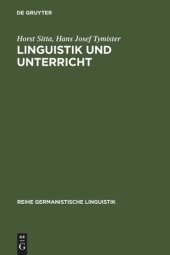 book Linguistik und Unterricht