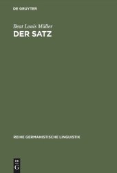 book Der Satz: Definition und sprachtheoretischer Status