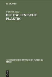 book Die italienische Plastik