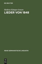 book Lieder von 1848: politische Sprache einer literarischen Gattung