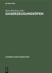 book Gaserzeugungsöfen