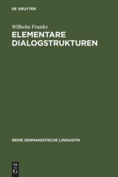 book Elementare Dialogstrukturen: Darstellung, Analyse, Diskussion