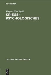 book Kriegspsychologisches