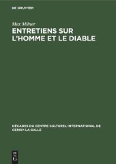 book Entretiens sur L'homme et le diable