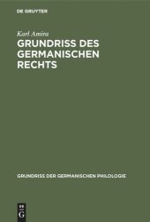 book Grundriß des germanischen Rechts