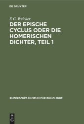 book Der epische Cyclus oder die Homerischen Dichter, Teil 1