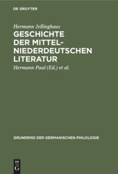 book Geschichte der mittelniederdeutschen Literatur